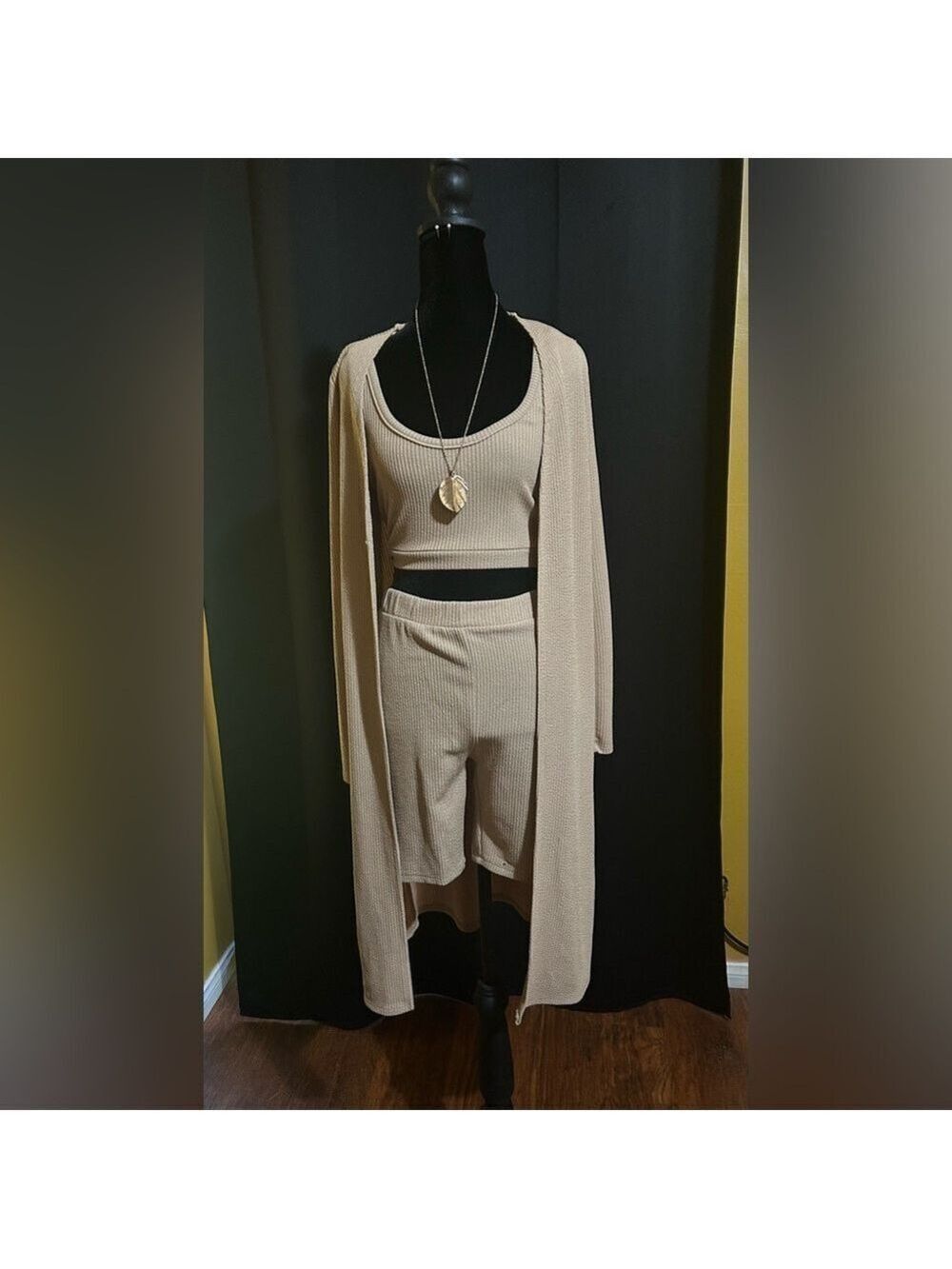 Fashion Nova Tan Ensemble